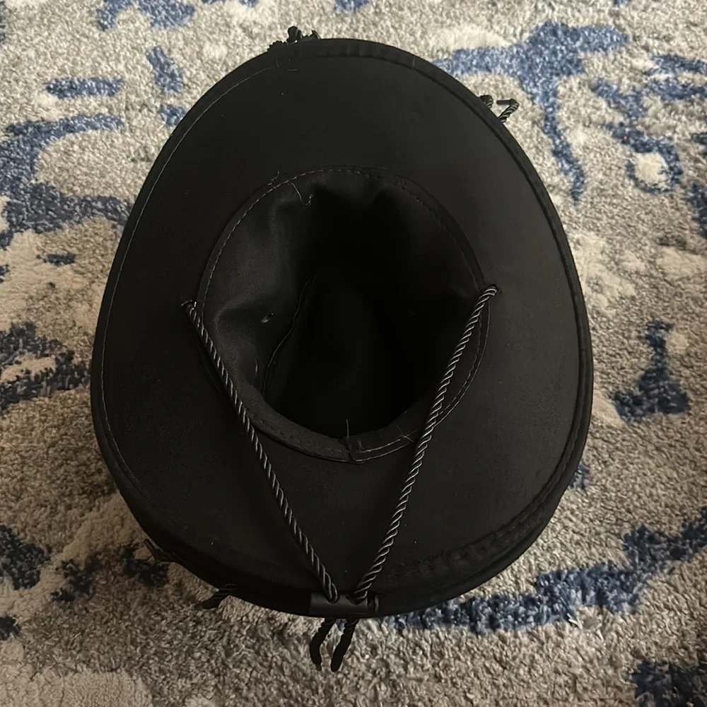 One Black Cowboy Hat Halloween Costume